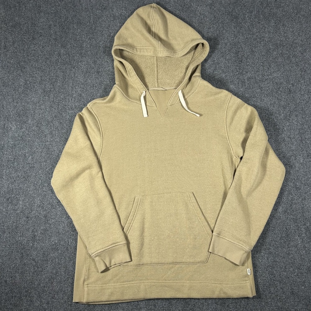 UGG Hoodie Beige Pullover Long Sleeve Kangaroo Pocket Mens Large #3254
